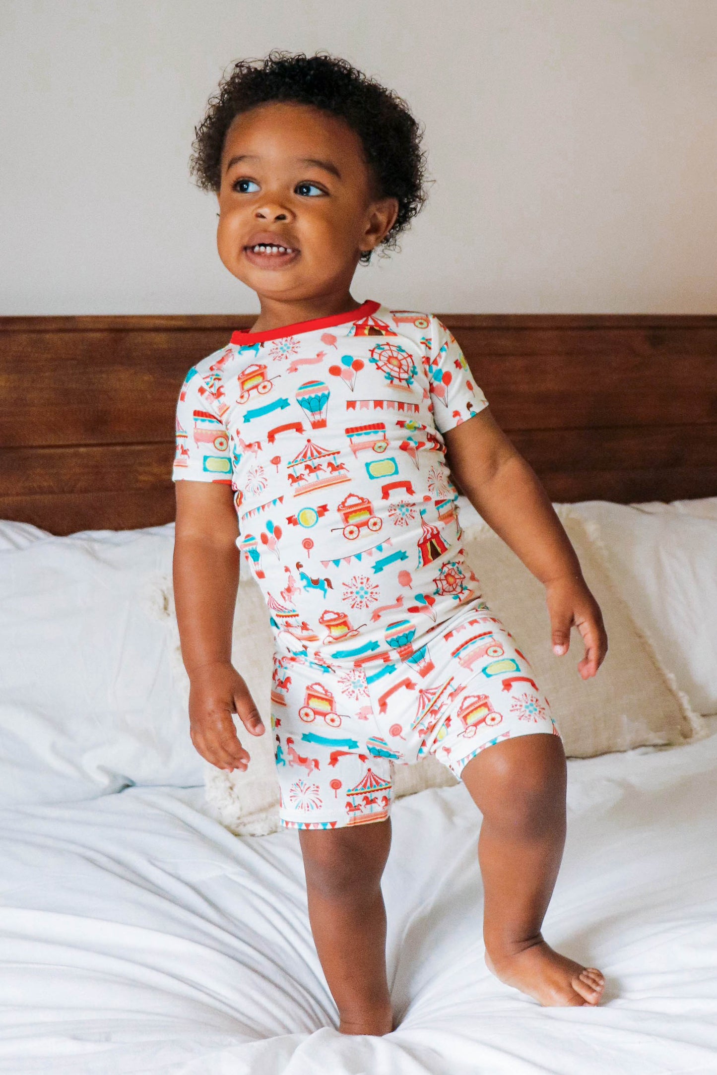 Classic Carnival | Two-Piece Bamboo Short Sleeve Toddler & Kids Set