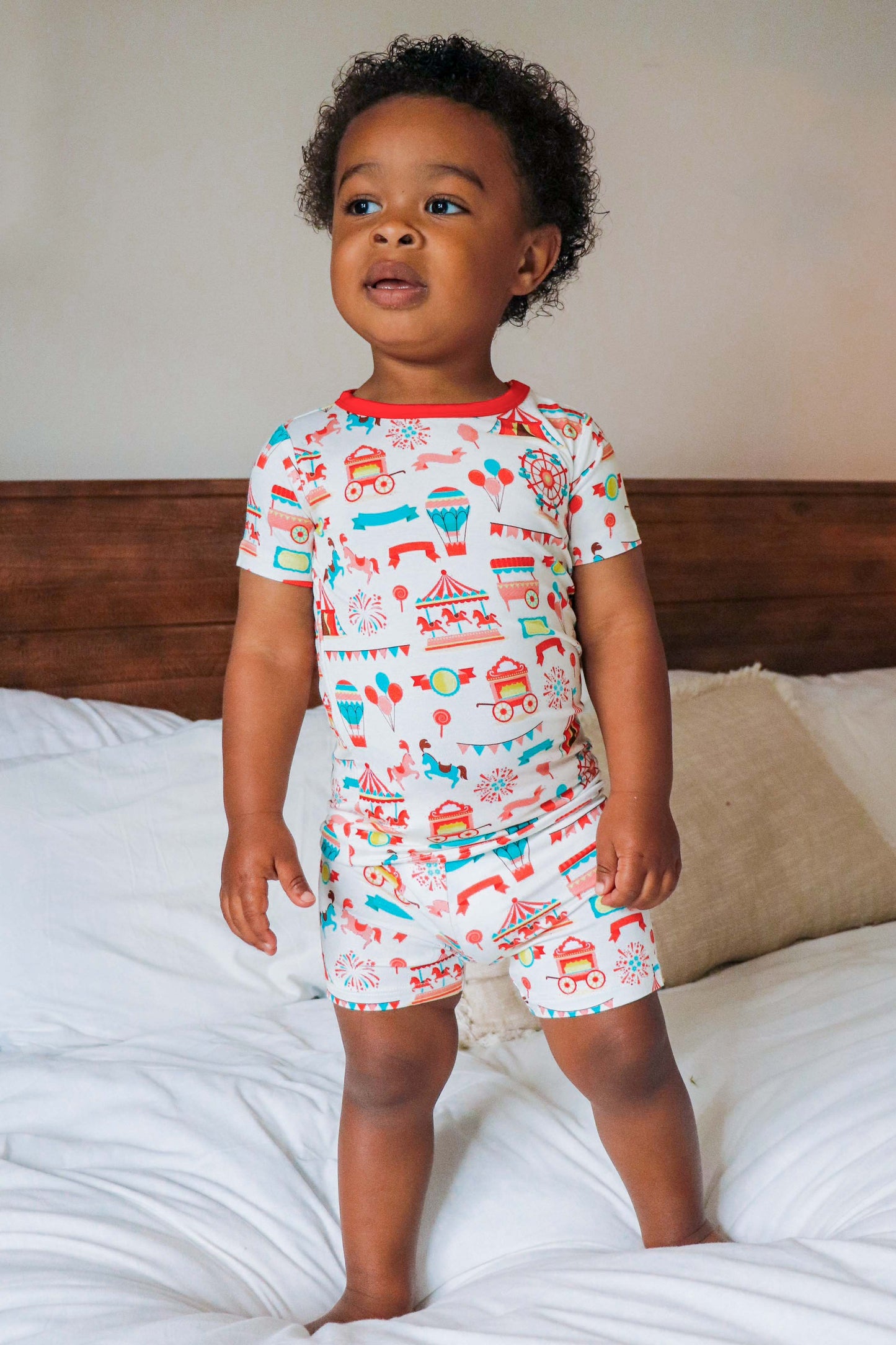 Classic Carnival | Two-Piece Bamboo Short Sleeve Toddler & Kids Set