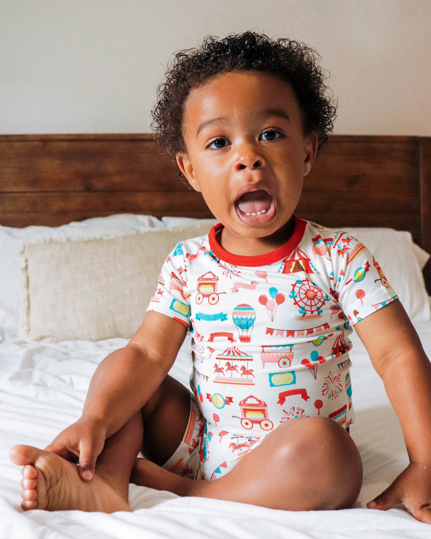 Classic Carnival | Two-Piece Bamboo Short Sleeve Toddler & Kids Set