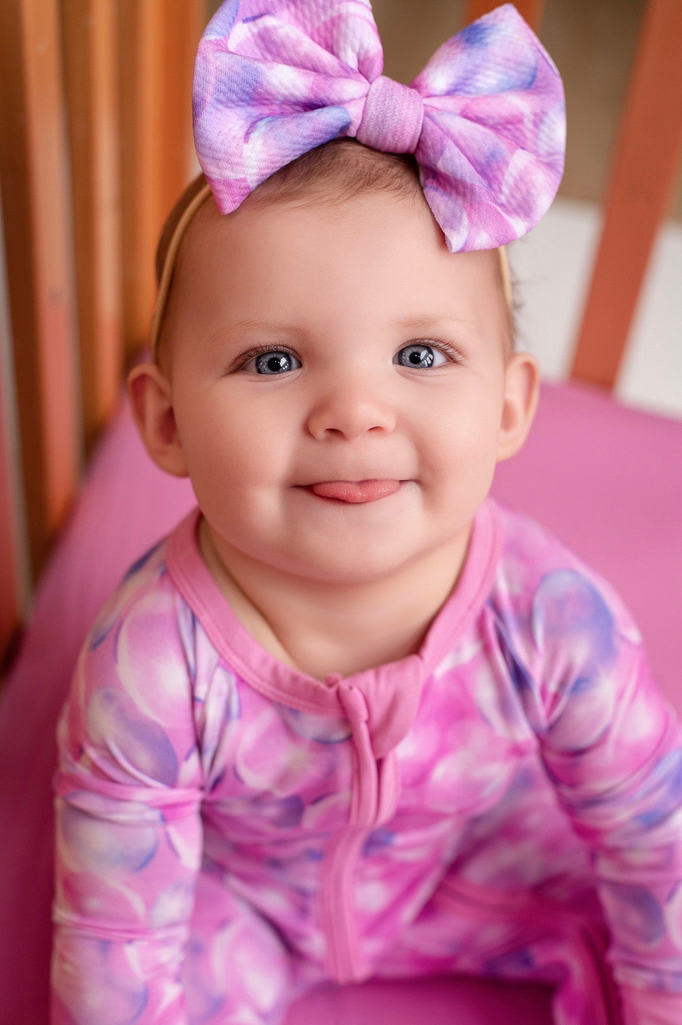 Wicked Cute | Bubbles | Large Nylon Bow Headband