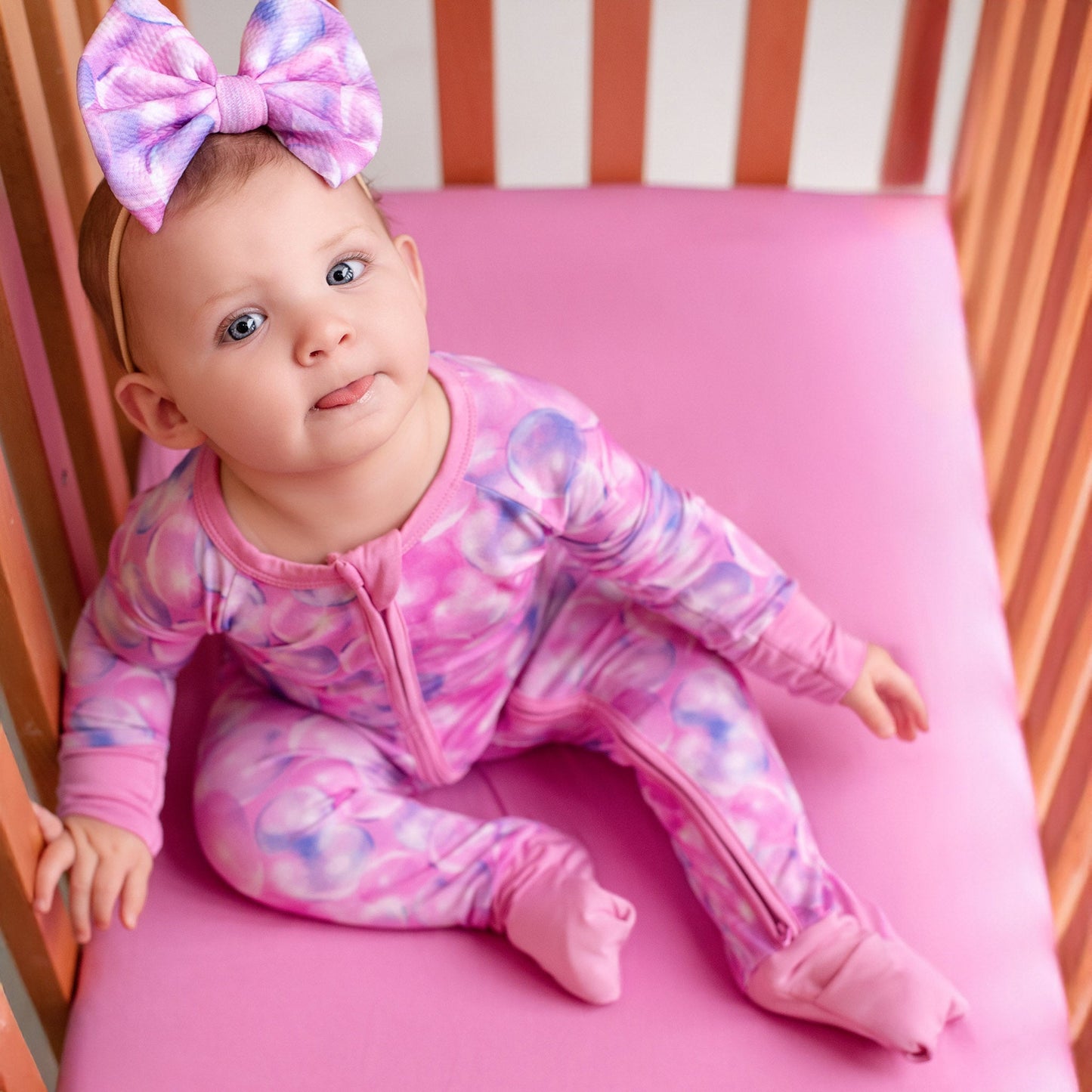 Wicked Cute | Bubble Gum Pink | Bamboo Crib Sheet