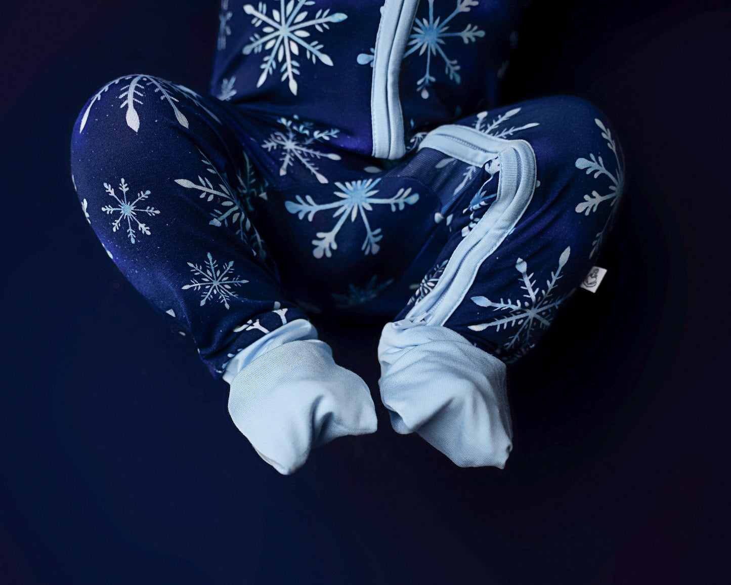 Icy Snowflakes | Bamboo Zipper Pajamas