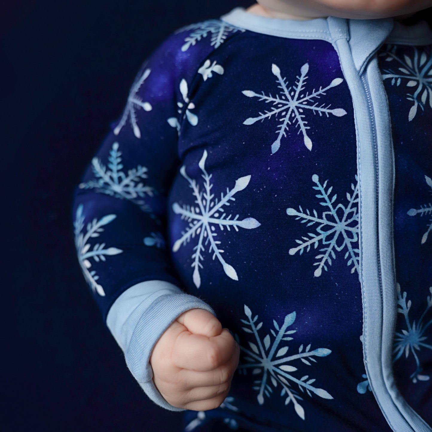 Icy Snowflakes | Bamboo Zipper Pajamas