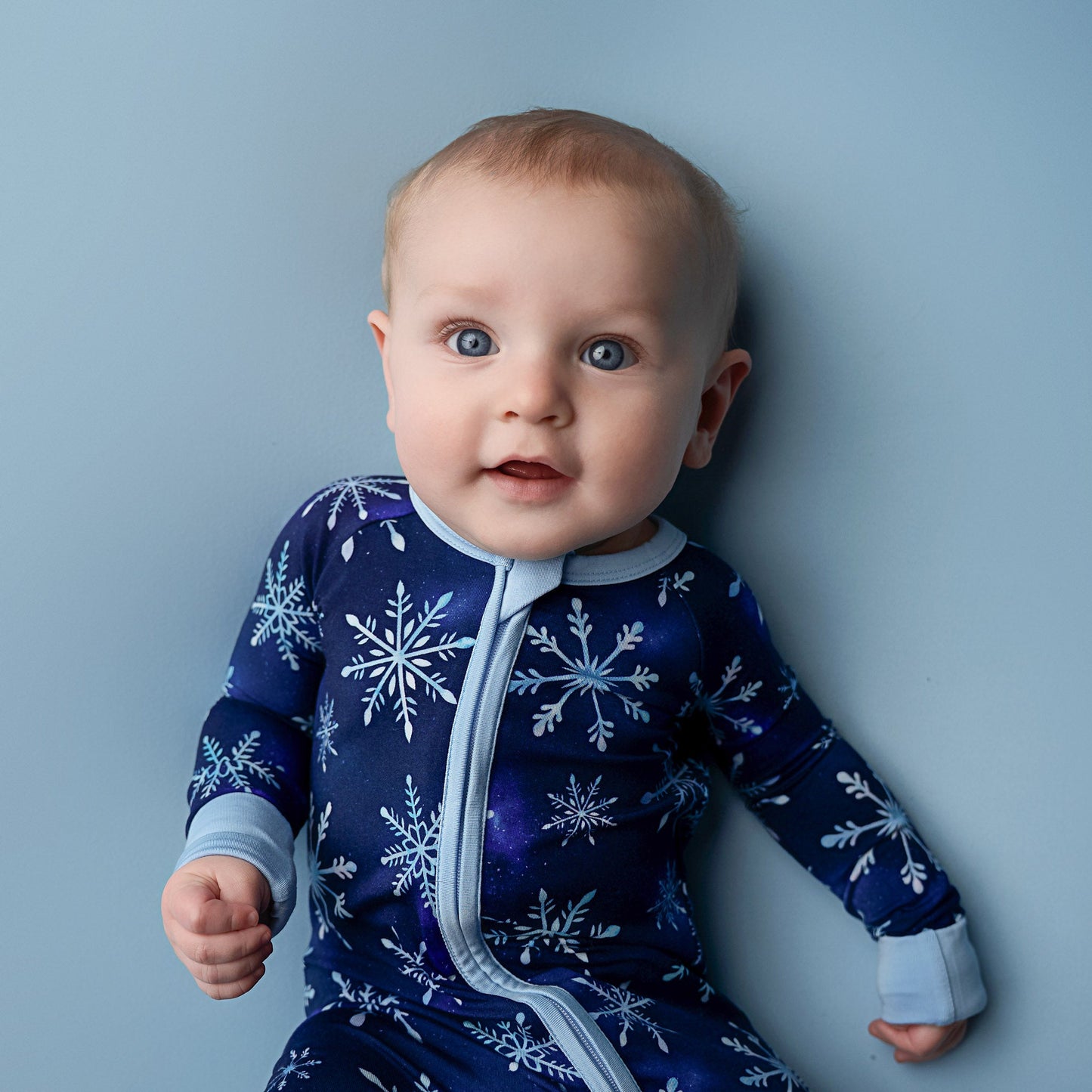 Icy Snowflakes | Bamboo Zipper Pajamas