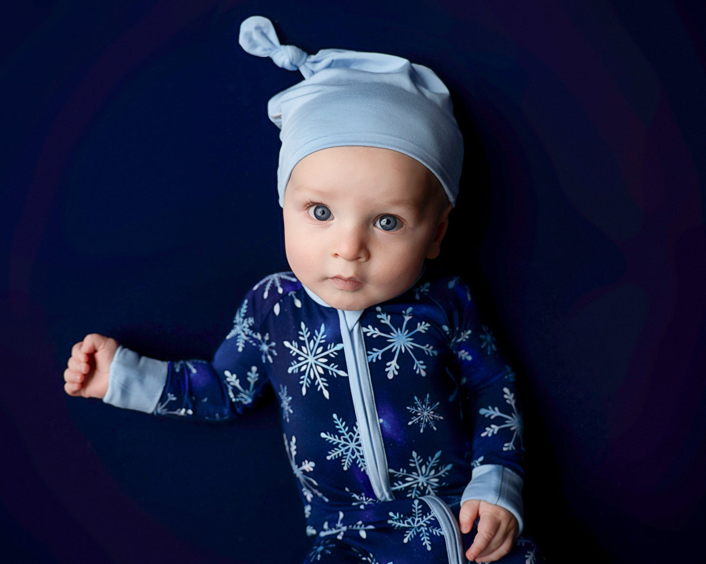 Icy Blue | Bamboo Baby Knotted Hat
