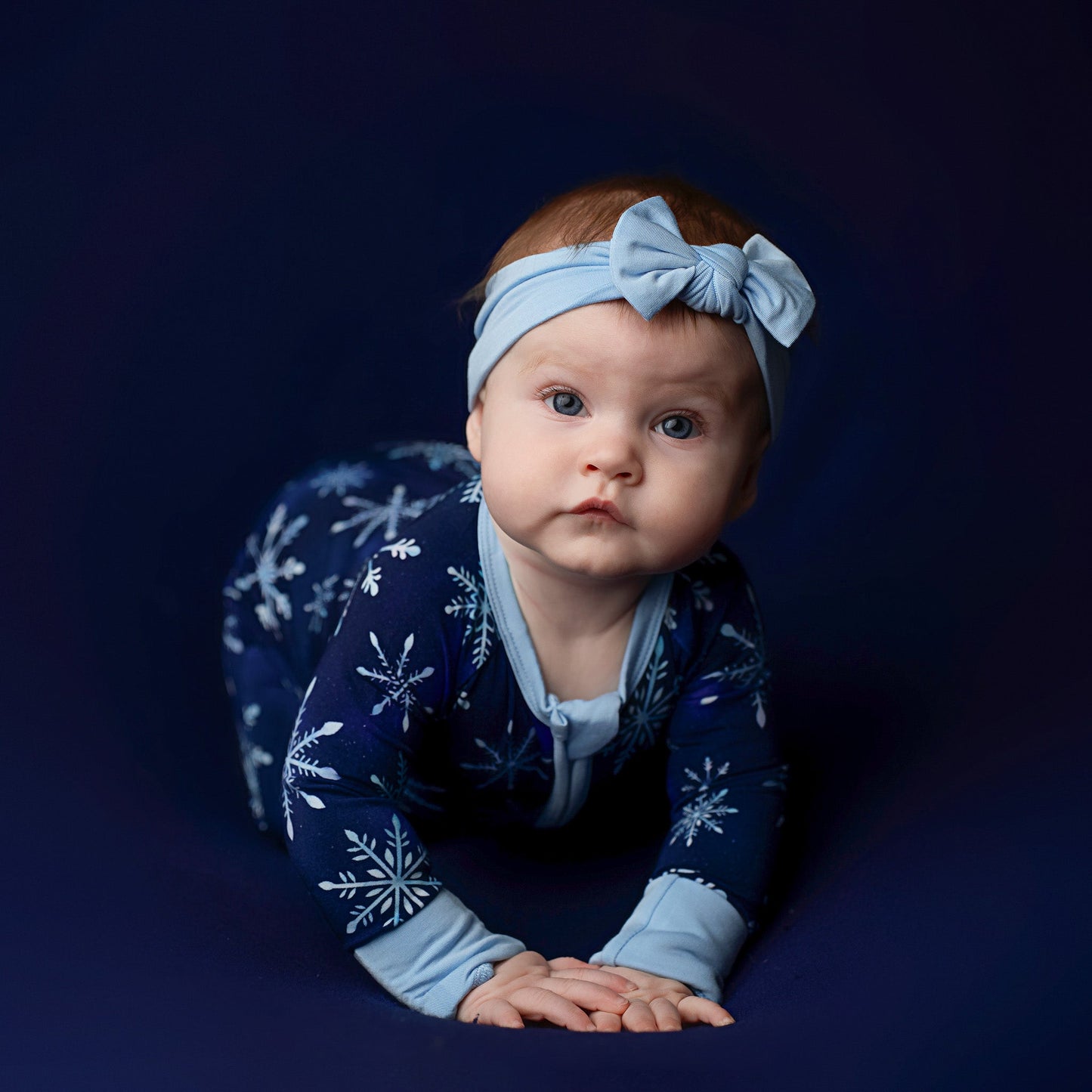 Icy Blue | Bamboo Headband Bow