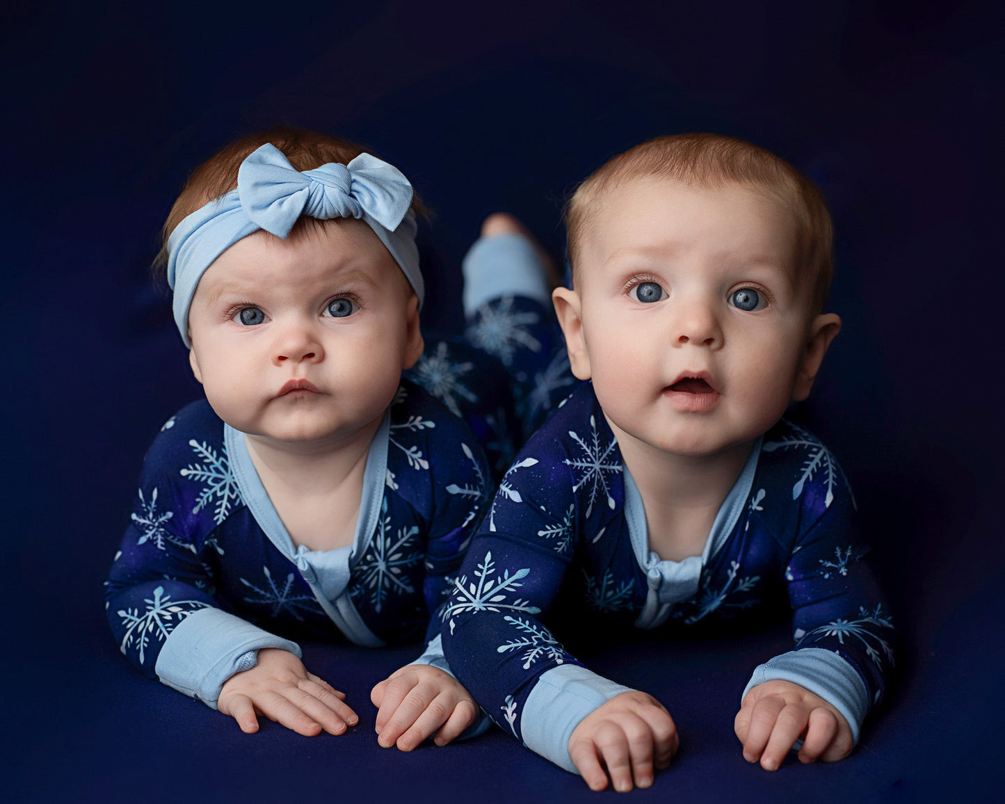 Icy Blue | Bamboo Headband Bow