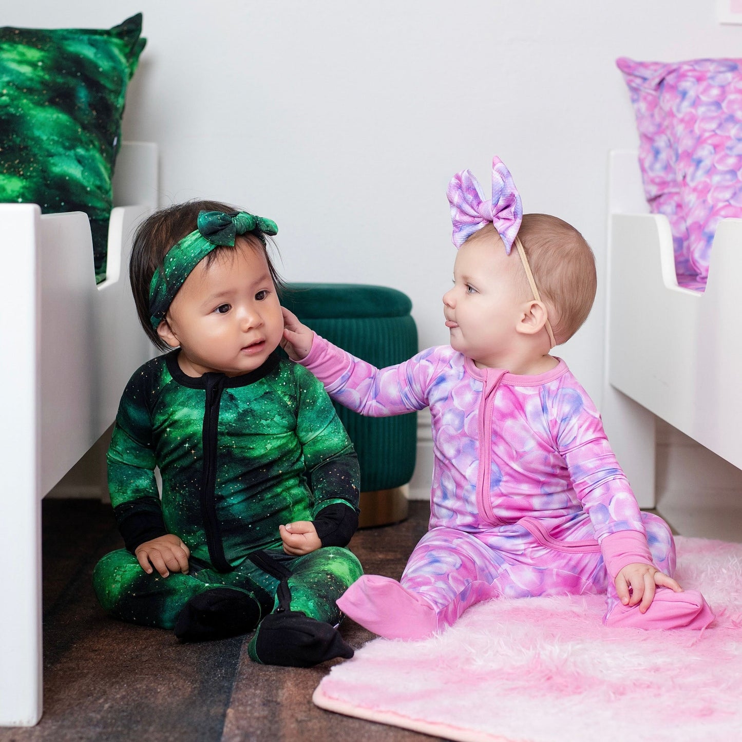 Wicked Cute | Bubbles | Large Nylon Bow Headband