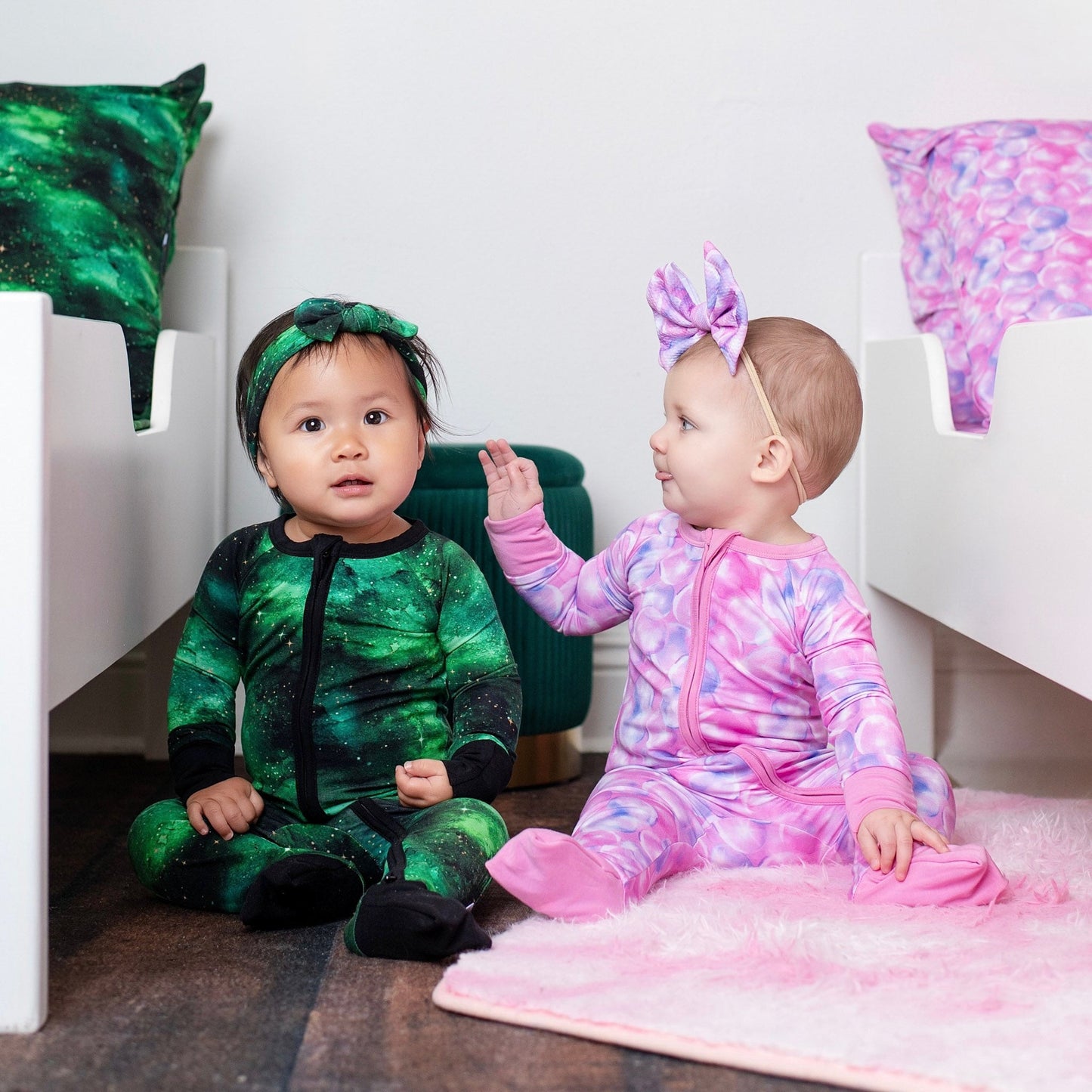 Wicked Cute | Bubbles | Bamboo Zipper Pajamas
