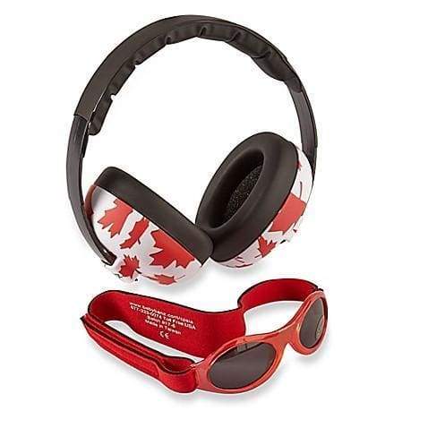 Baby Hearing Protection Earmuffs & Wrap Around Sunglasses Combo Set