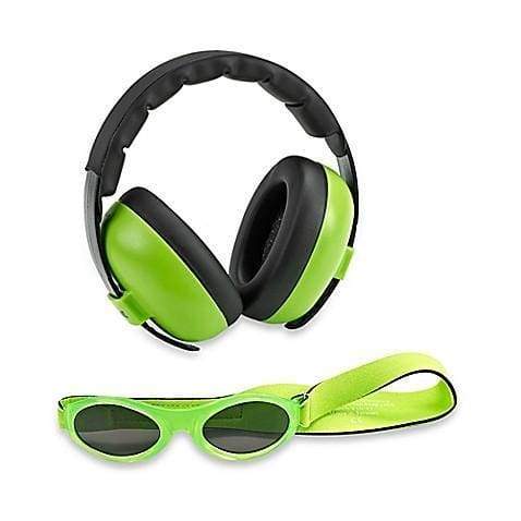 Baby Hearing Protection Earmuffs & Wrap Around Sunglasses Combo Set