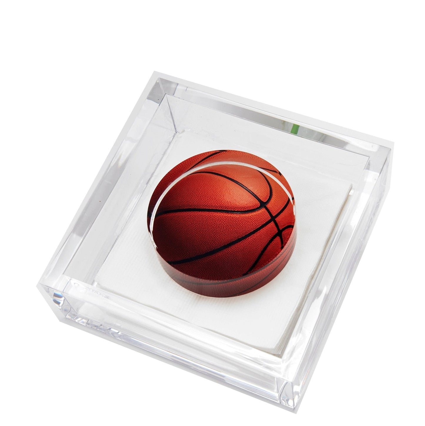Basketball Acrylic Cocktail Napkin Holder