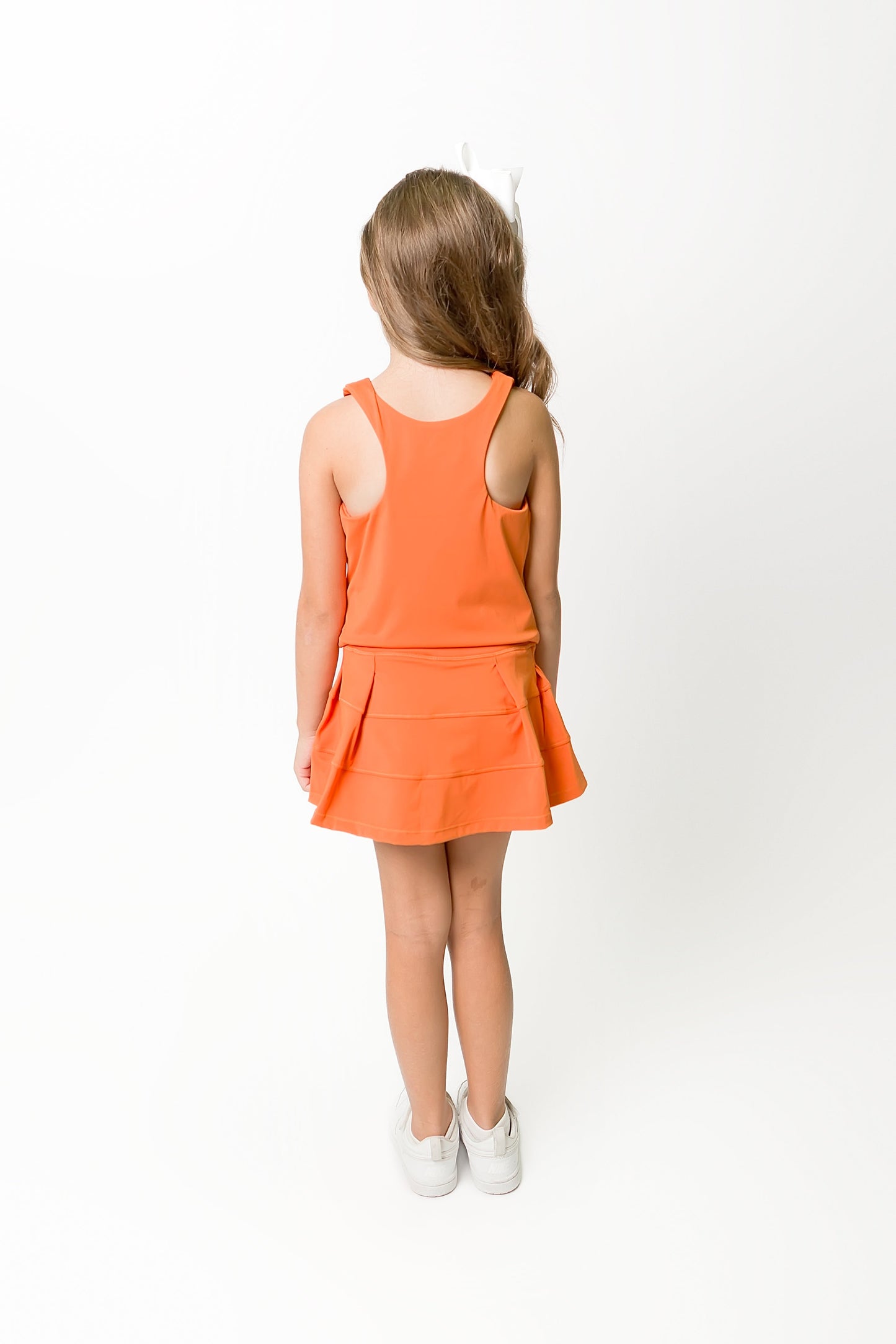 Kids' Tennis Skort - Burnt Orange
