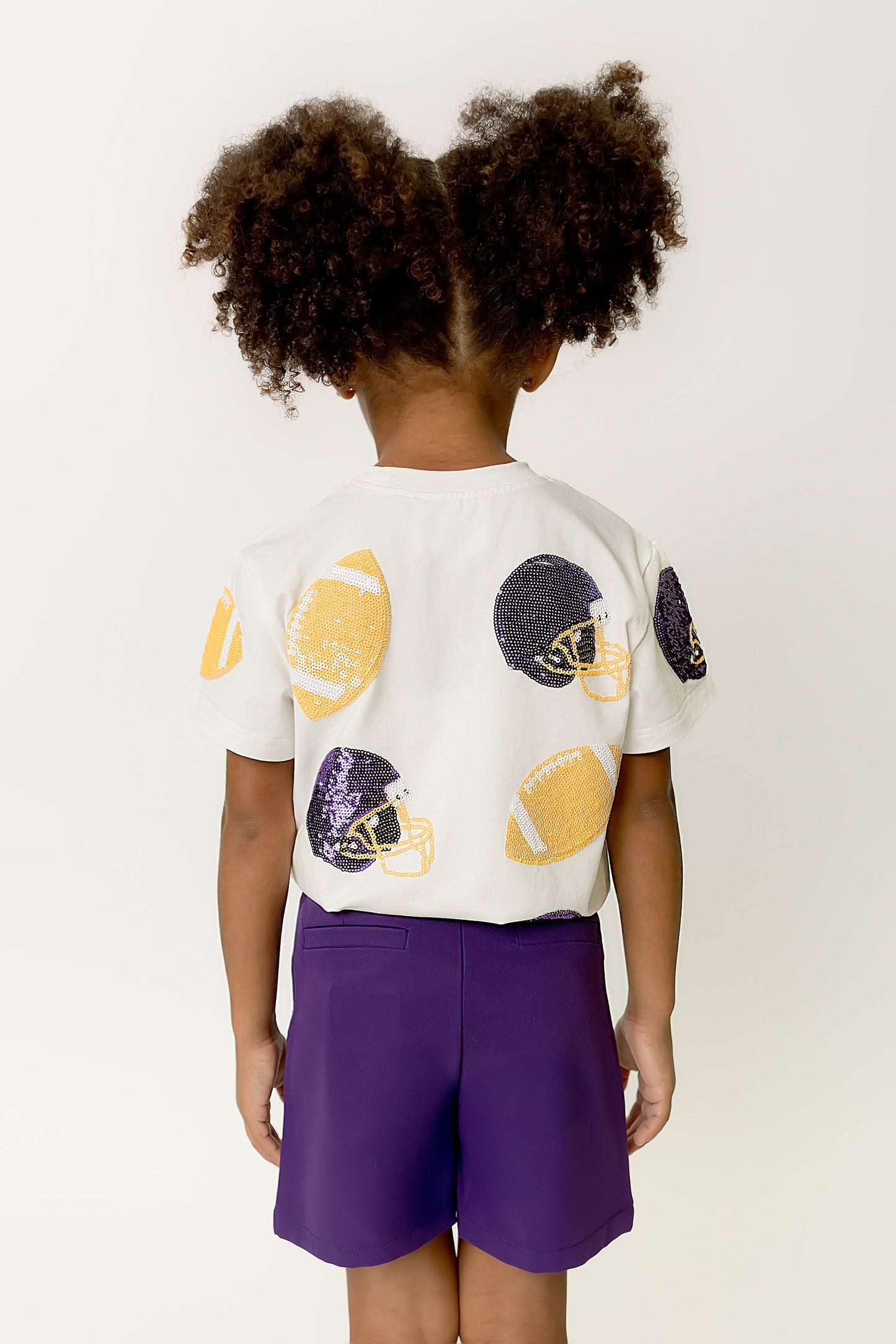 Kids' Football Fever T-Shirt - Purple & Gold