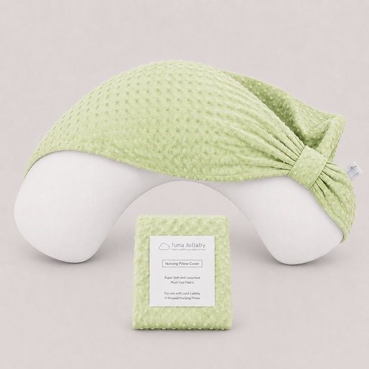 Sage Dot Nursing Pillow Cover | Luna Lullaby