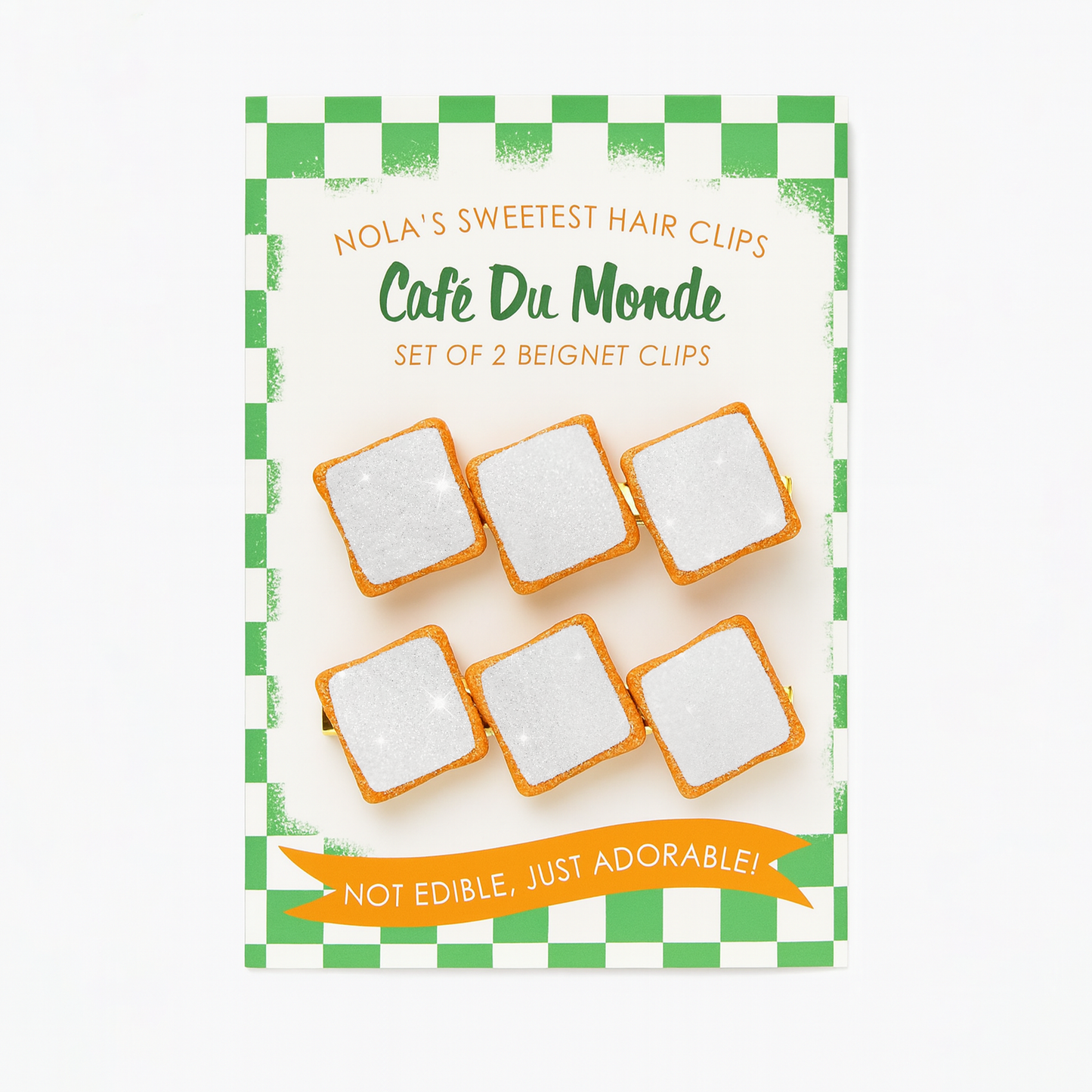 Beignet Hair Clips, Set of 2