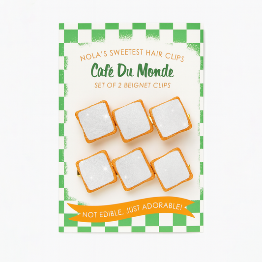 Beignet Hair Clips, Set of 2