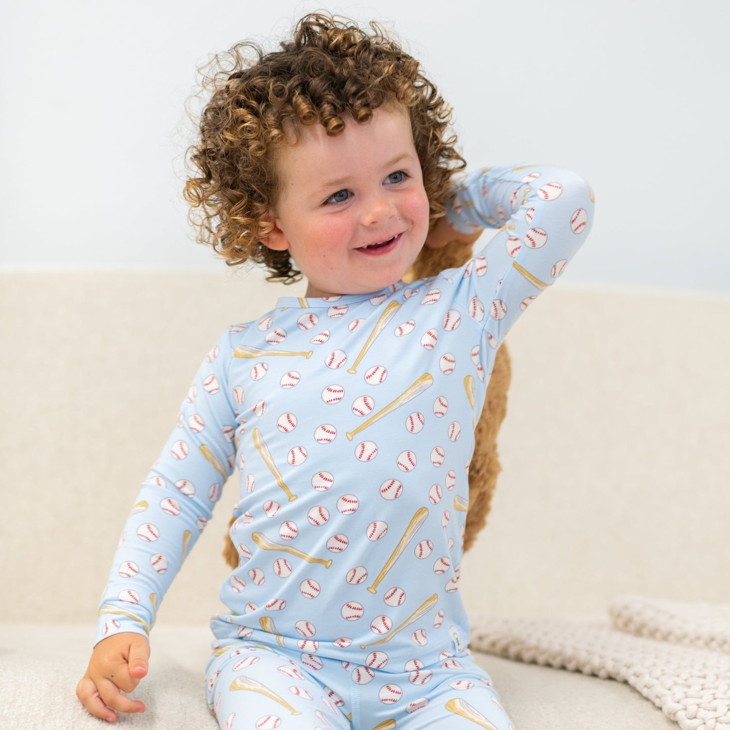 Classic Baseball 2-Piece Pajama Set