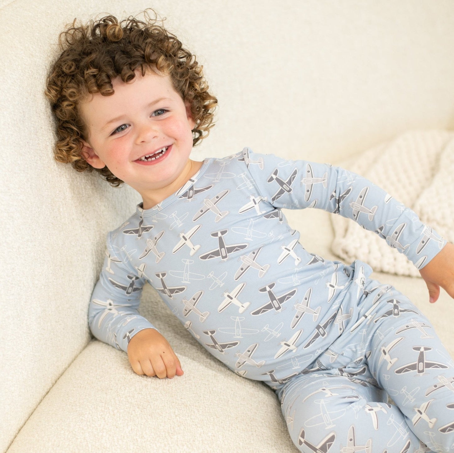 Vintage Airplanes 2-Piece Pajama Set