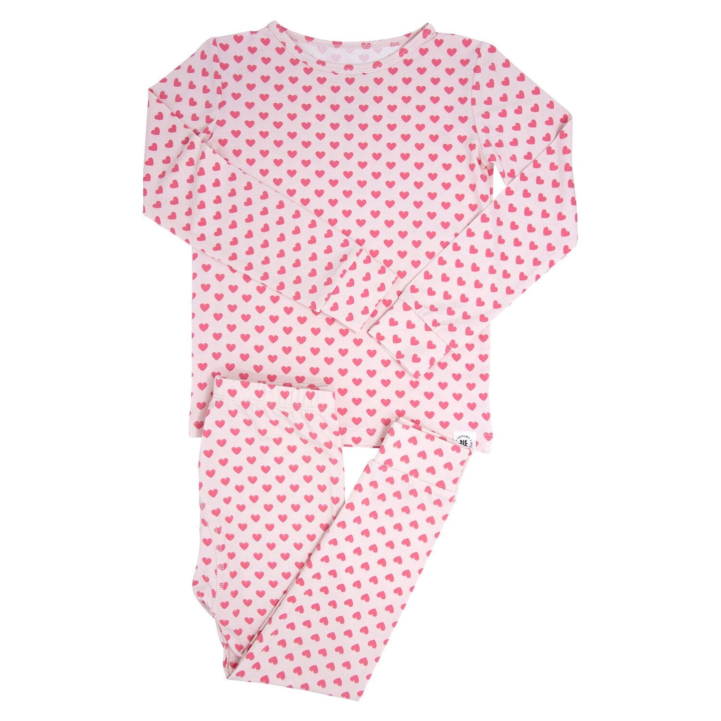 Pink Hearts Pajama Set