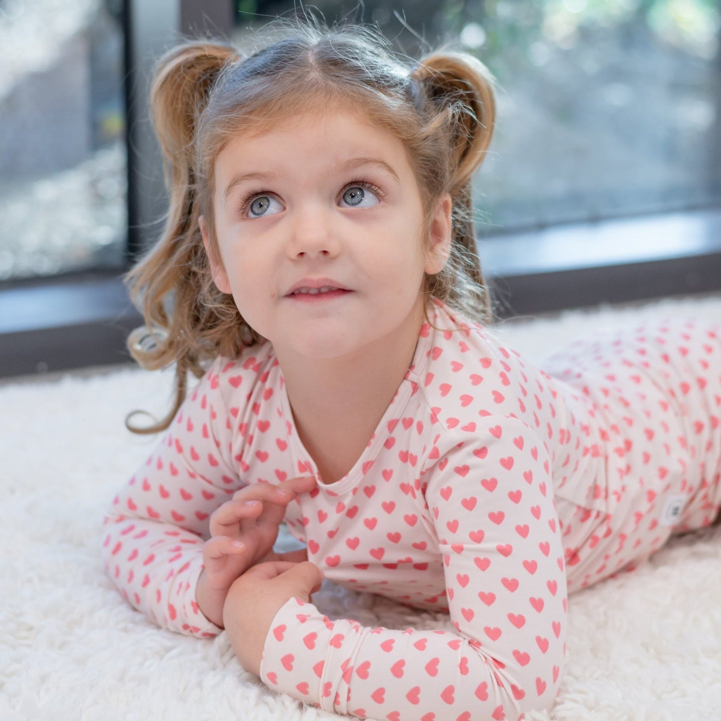 Pink Hearts Pajama Set