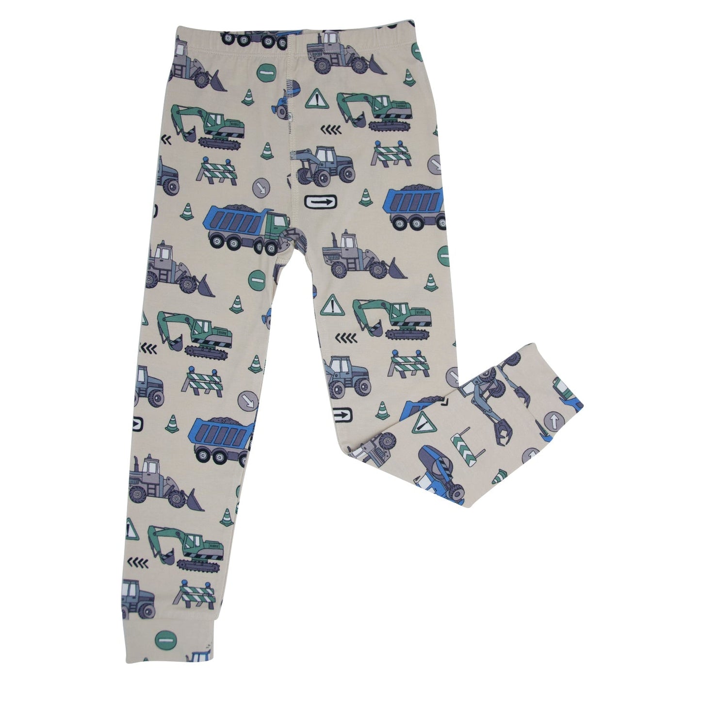 Trucks Diggers Construction Big Kid Pajama