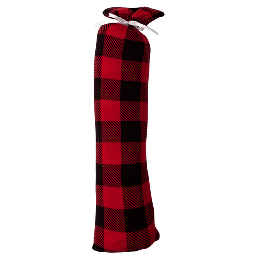 Black & Red Plaid Swaddle