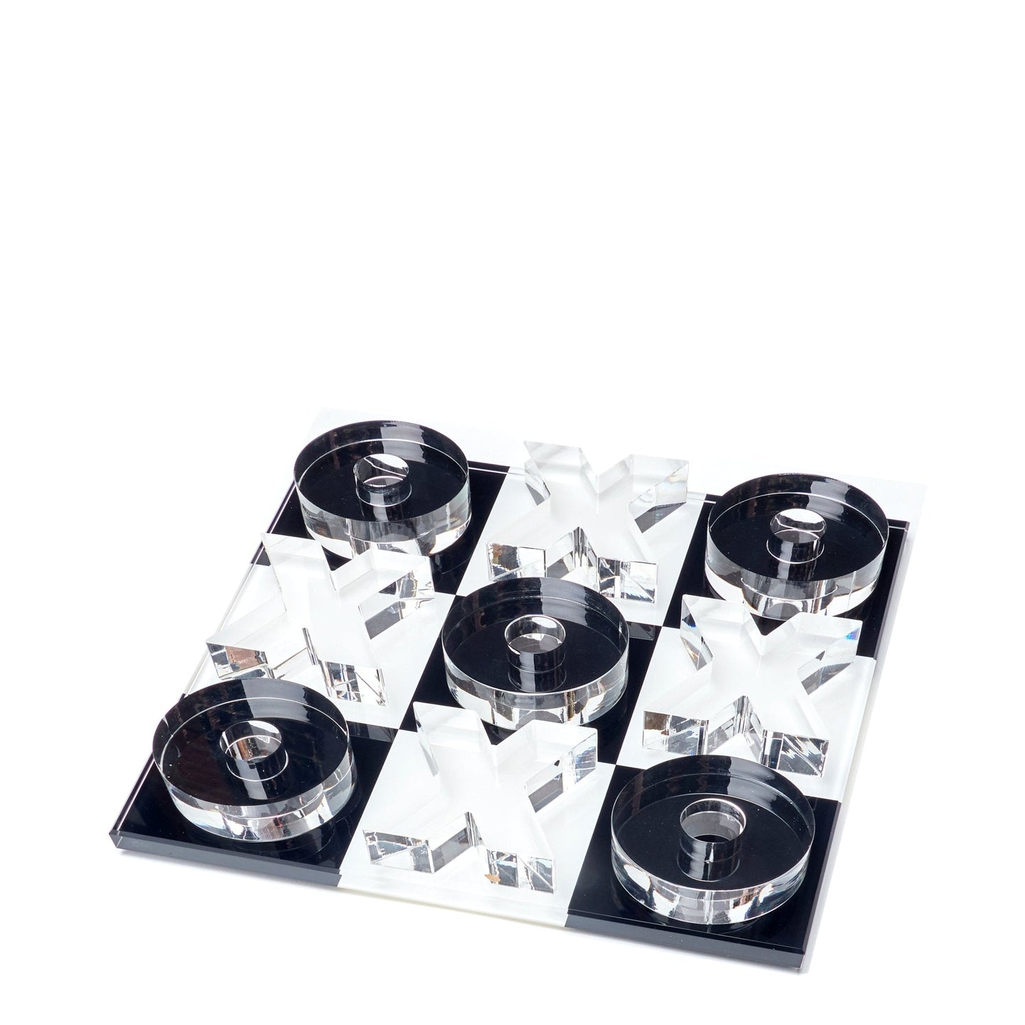 Black & White Acrylic Mini Tic Tac Toe