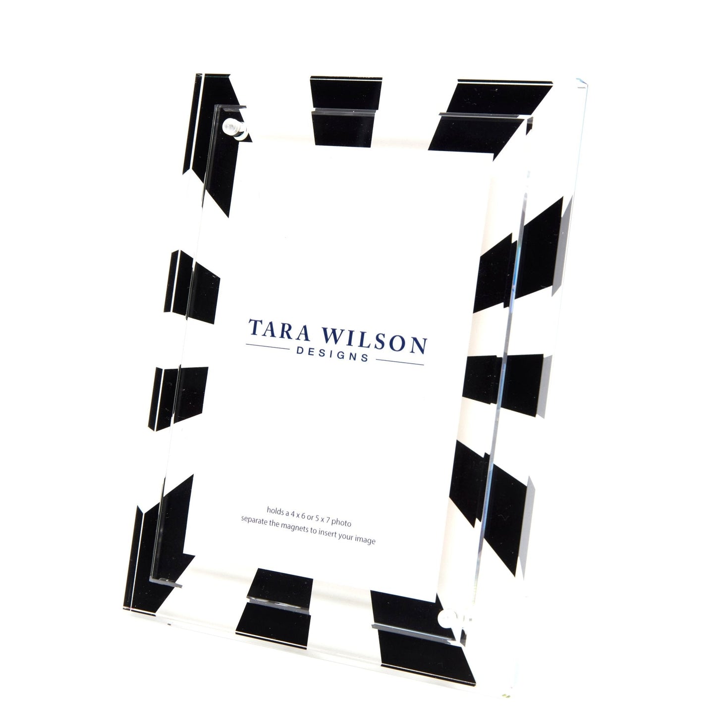 Black & White Acrylic Sunburst Frame