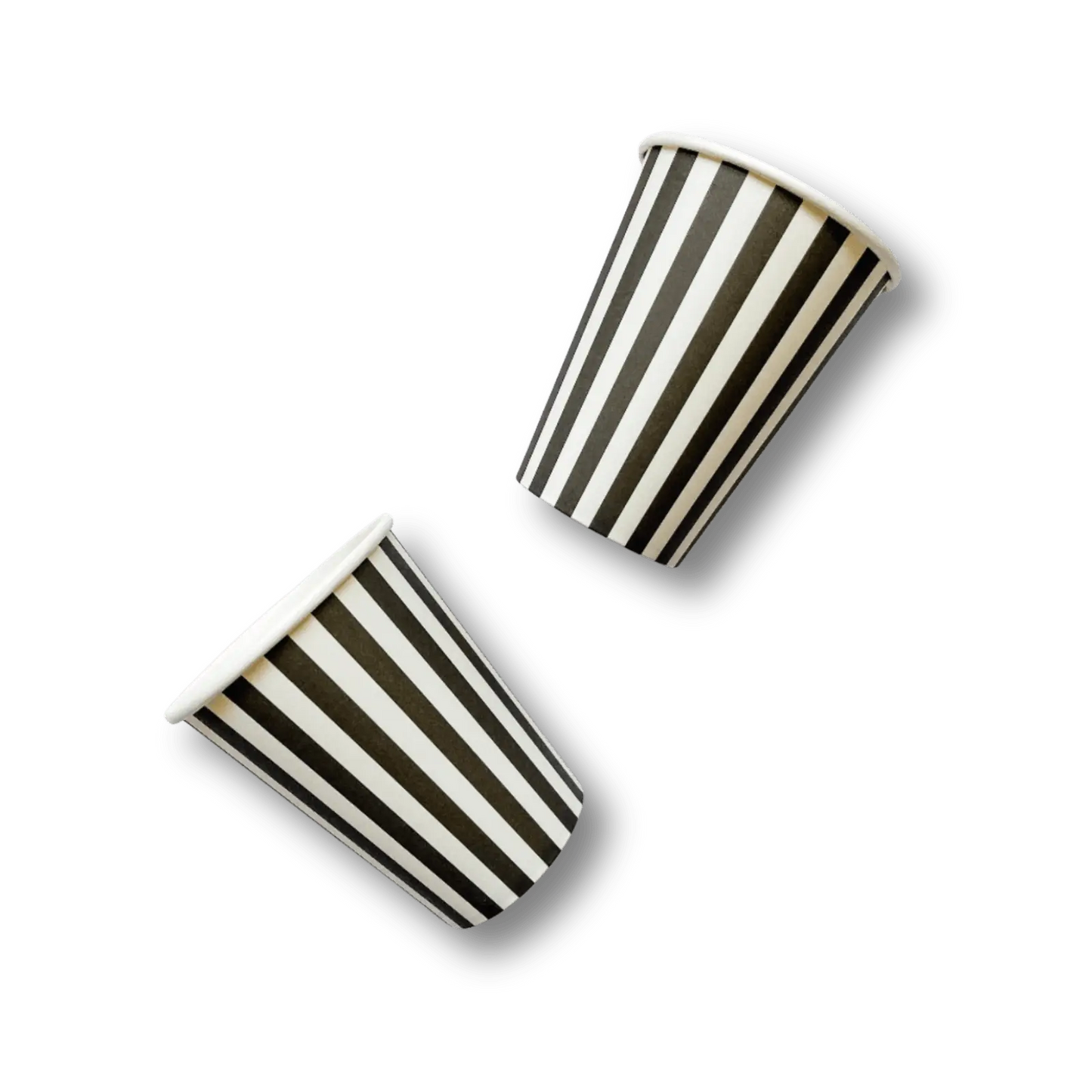 Black & White Striped Cup (12pcs)