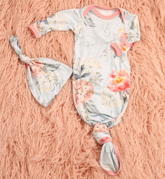 Blossom Snooze Gown & Hat
