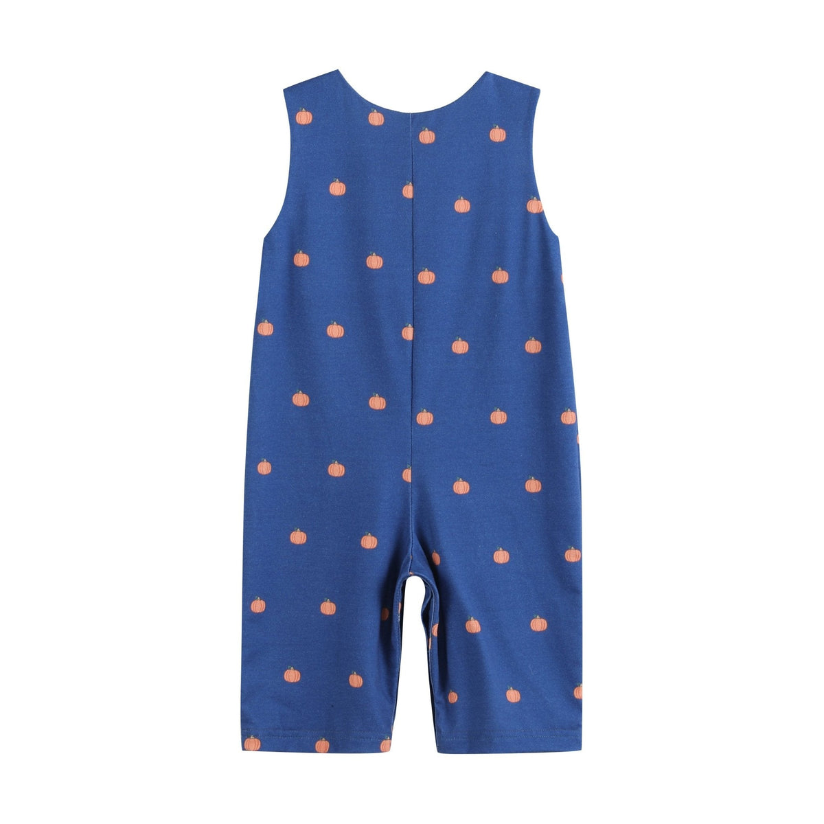 Blue Pumpkin Print Knit Smocked Longall