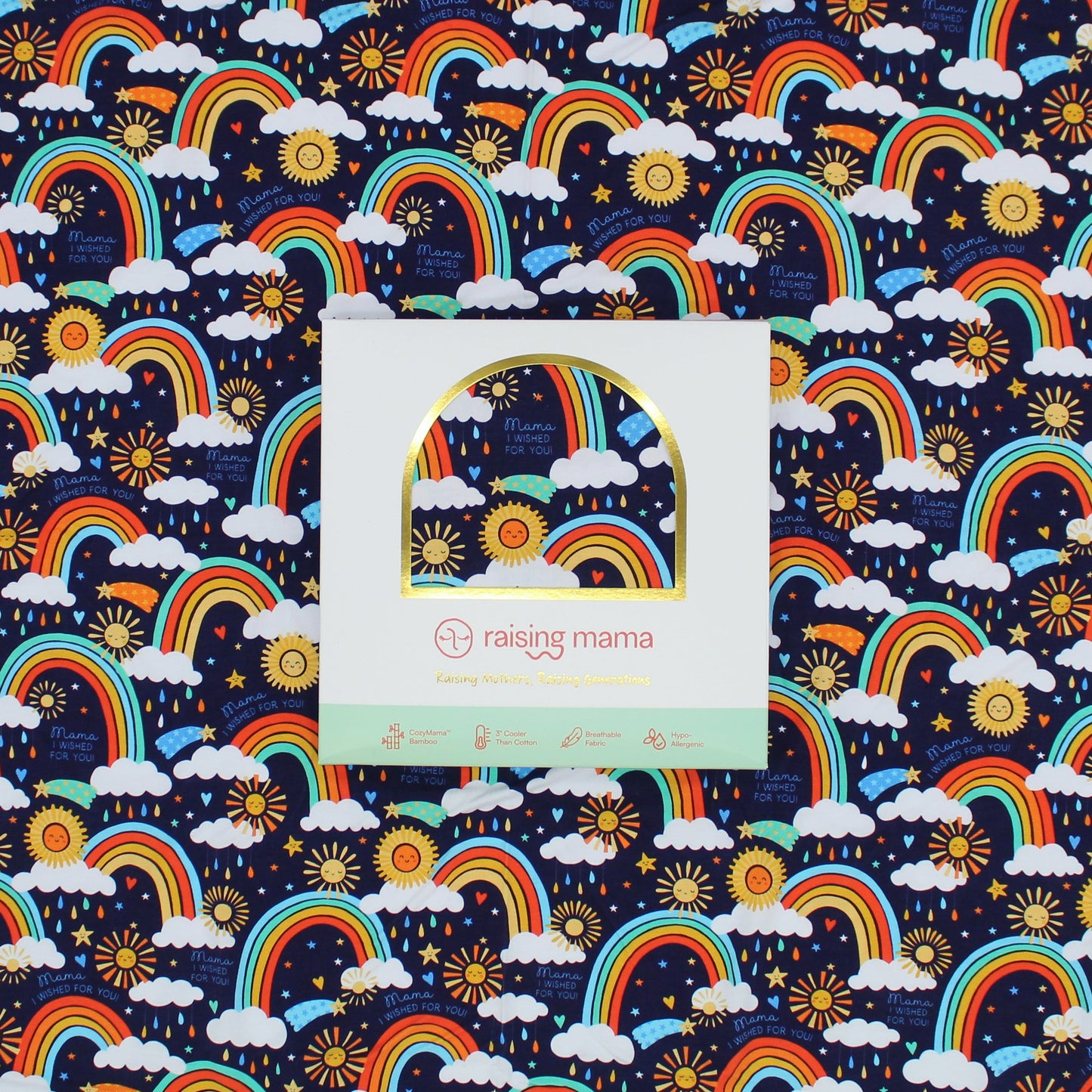 The Forever Swaddle Blanket | Here Comes the Sunshine (Blue)