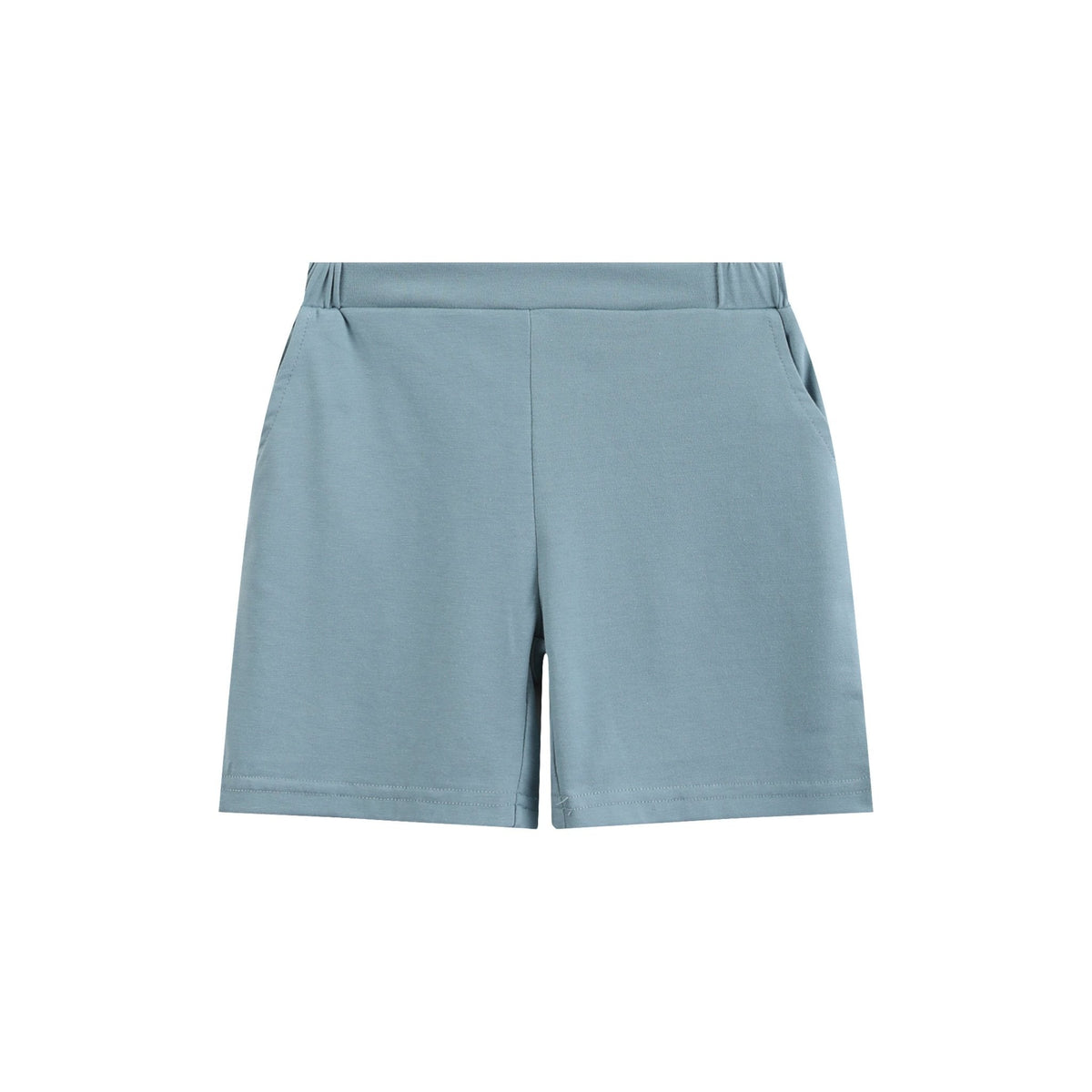 Blue Smocked ABC School Shirt and Shorts Set