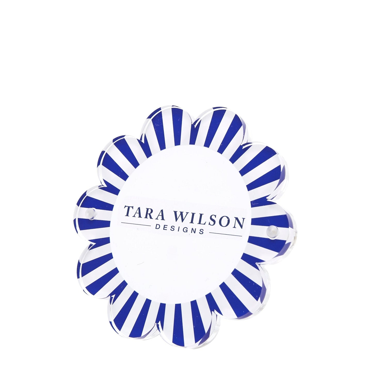 Blue & White Acrylic Daisy Frame