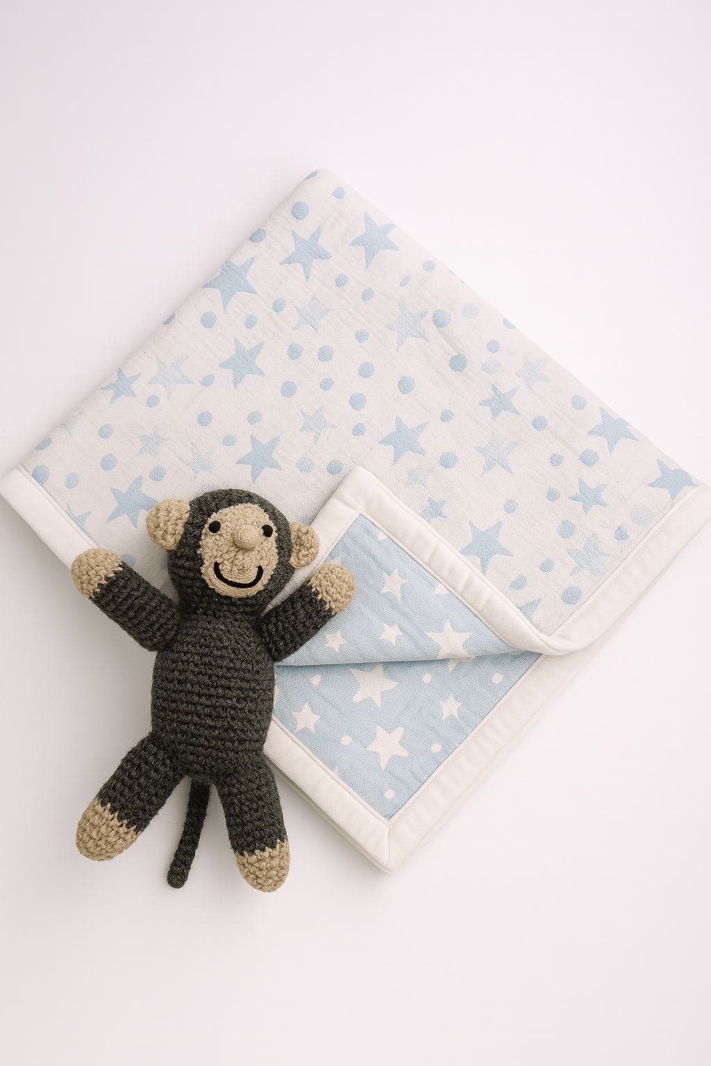 Stars and Dots Baby Blanket