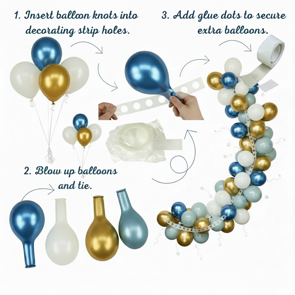 Coquette Blue Party Supplies in a Box