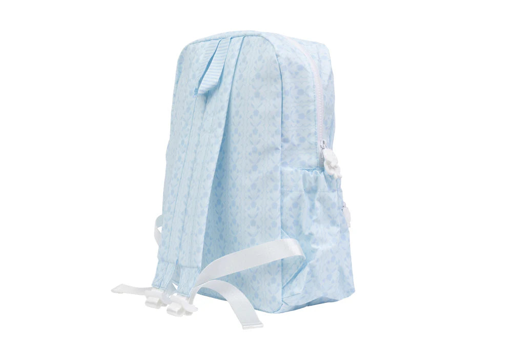 Apple of My Isla Bluebell Floral Wipeable Large Kids Backpack | Girls School Backpack | Bossier City, LA