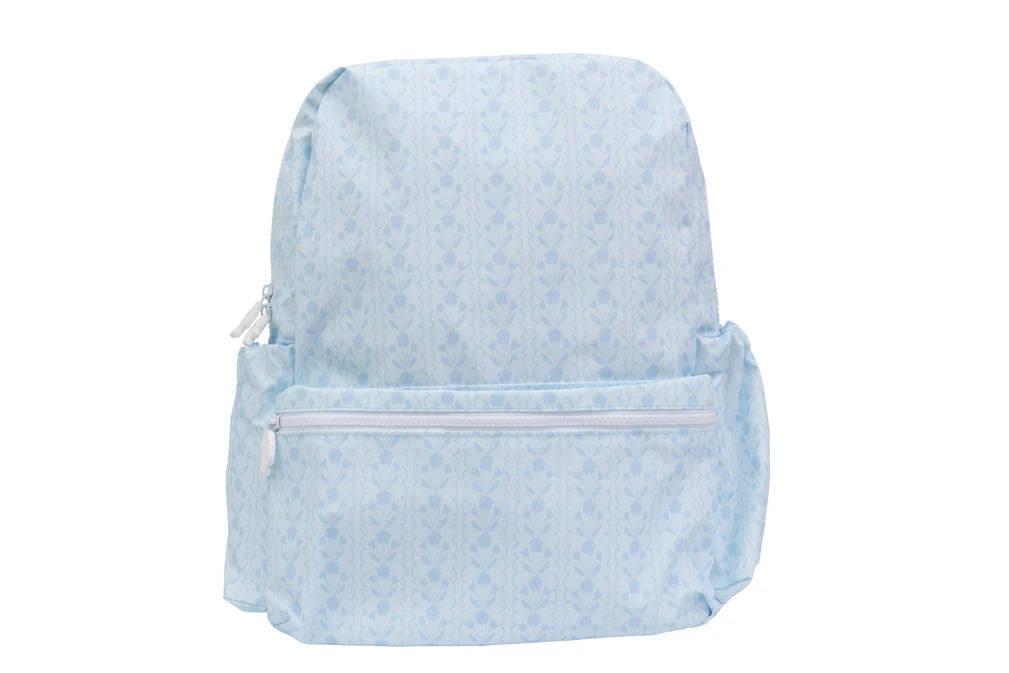 Apple of My Isla Bluebell Floral Wipeable Large Kids Backpack | Girls School Backpack | Bossier City, LA