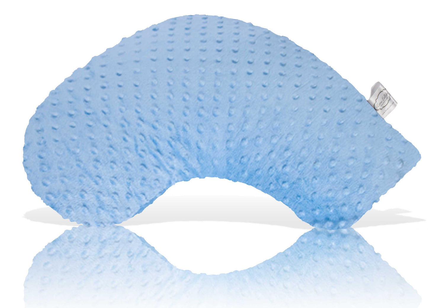 Travel Nursing Pillow - Blue Dot Pattern - Portable Baby Pillow