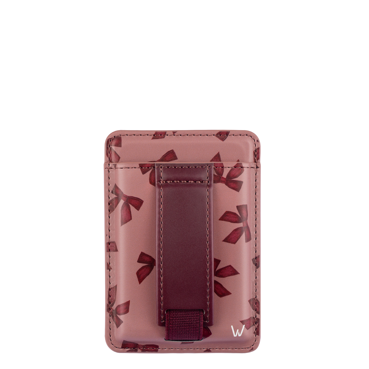 Bordeaux Bows Magnetic Wallet