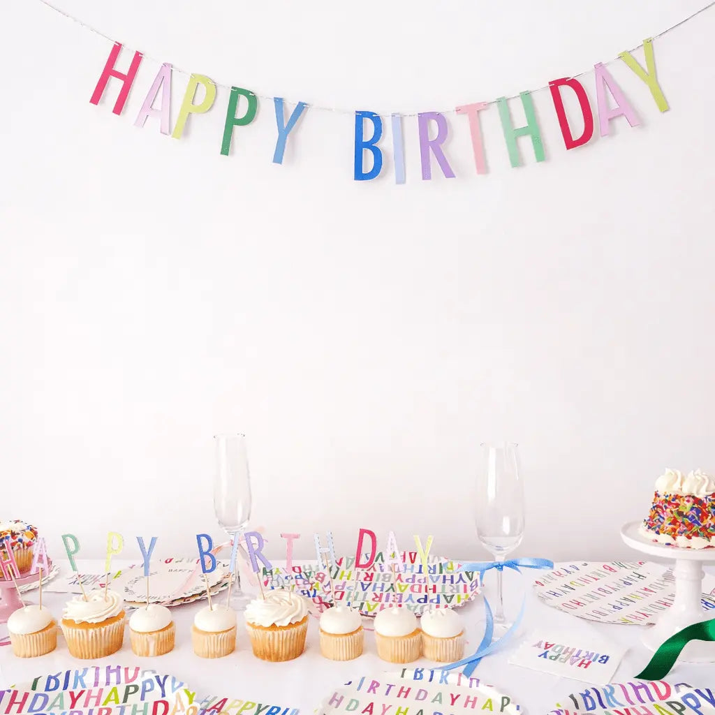 Bright Happy Birthday Banner