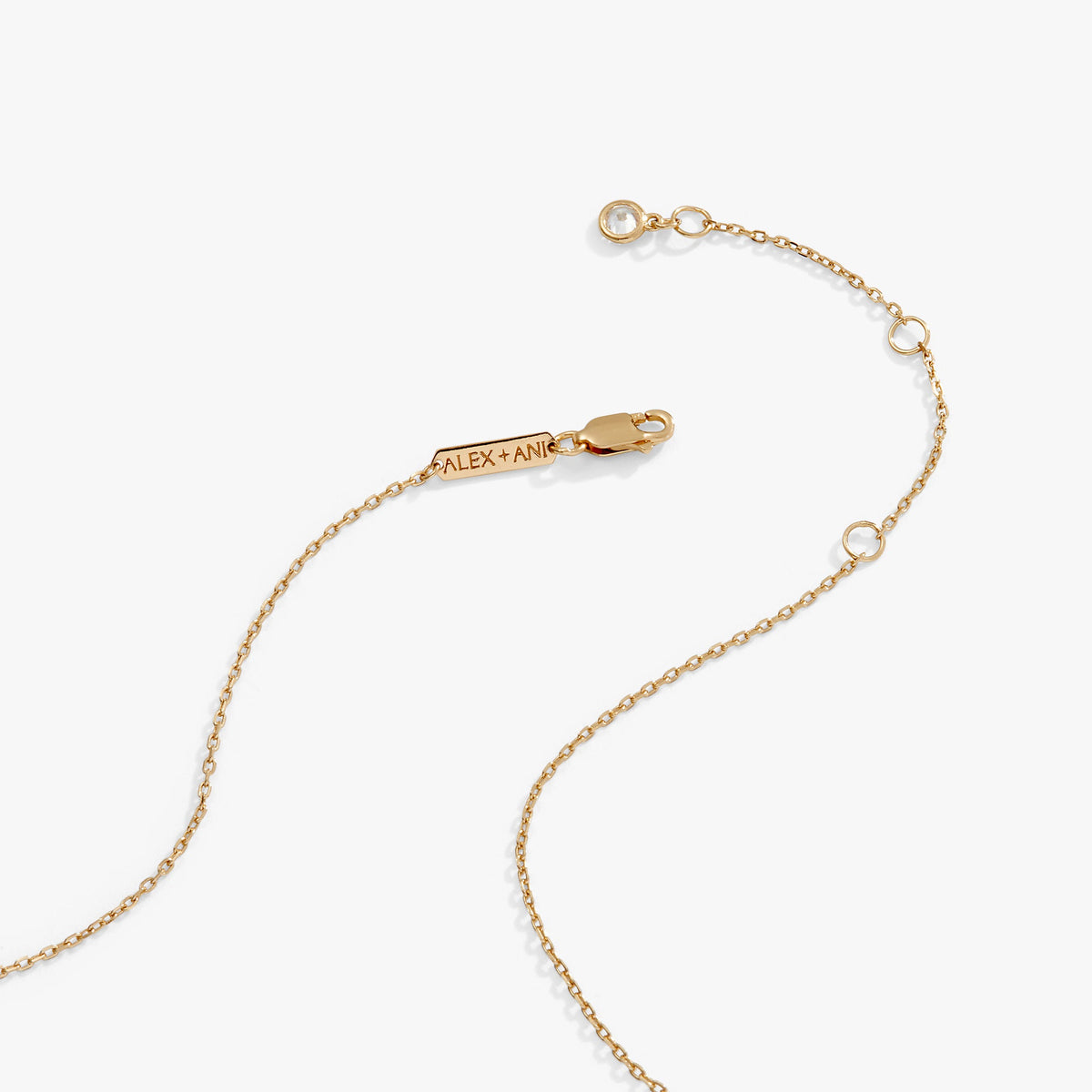 Butterfly + Crystal Necklace, Adjustable