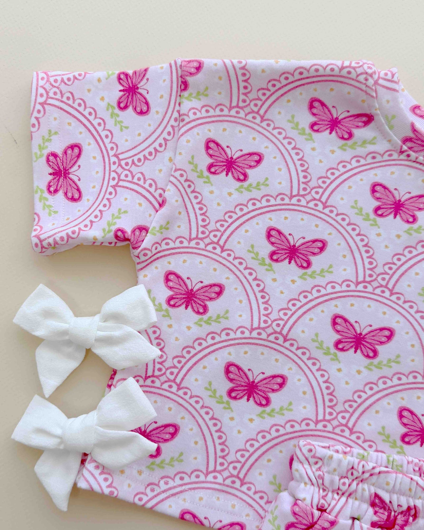 Shorts Set | Pink Butterfly