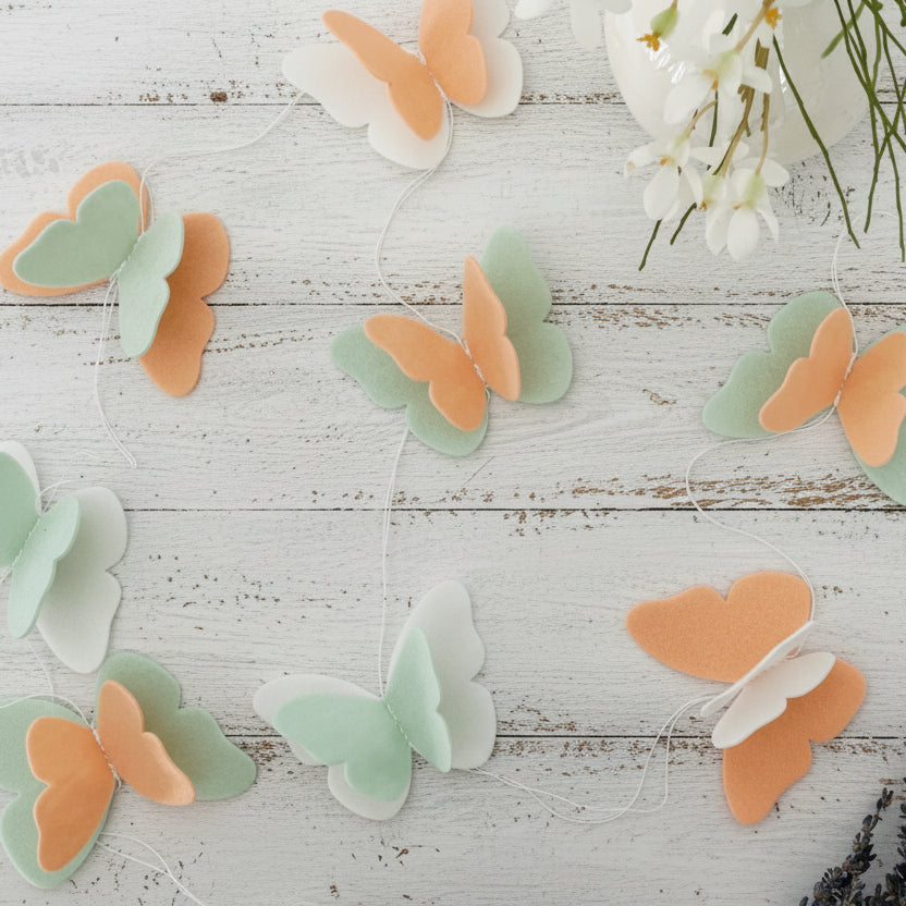 Butterfly Felt Garland