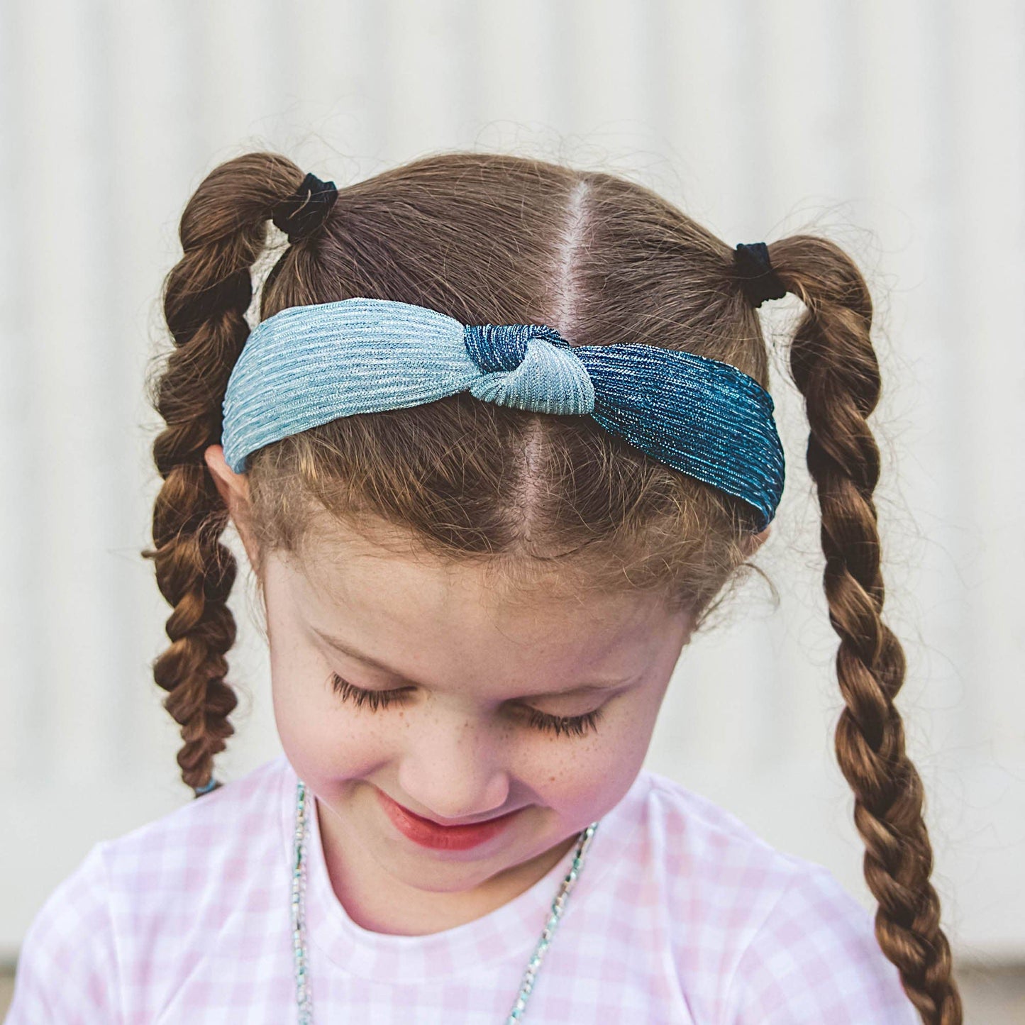Two Tone Pleated Knot Headbands