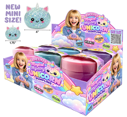 Fun Doh Petite Magical Mystery Unicorn Dumpling Squishy Toy – Choose Your Case Color
