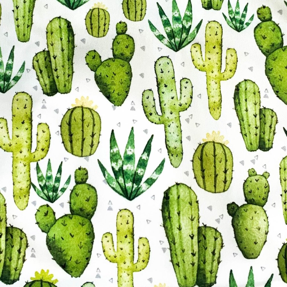 Desert Cactus Splash Mat - A Waterproof Catch-All for Highchair Spills and More!