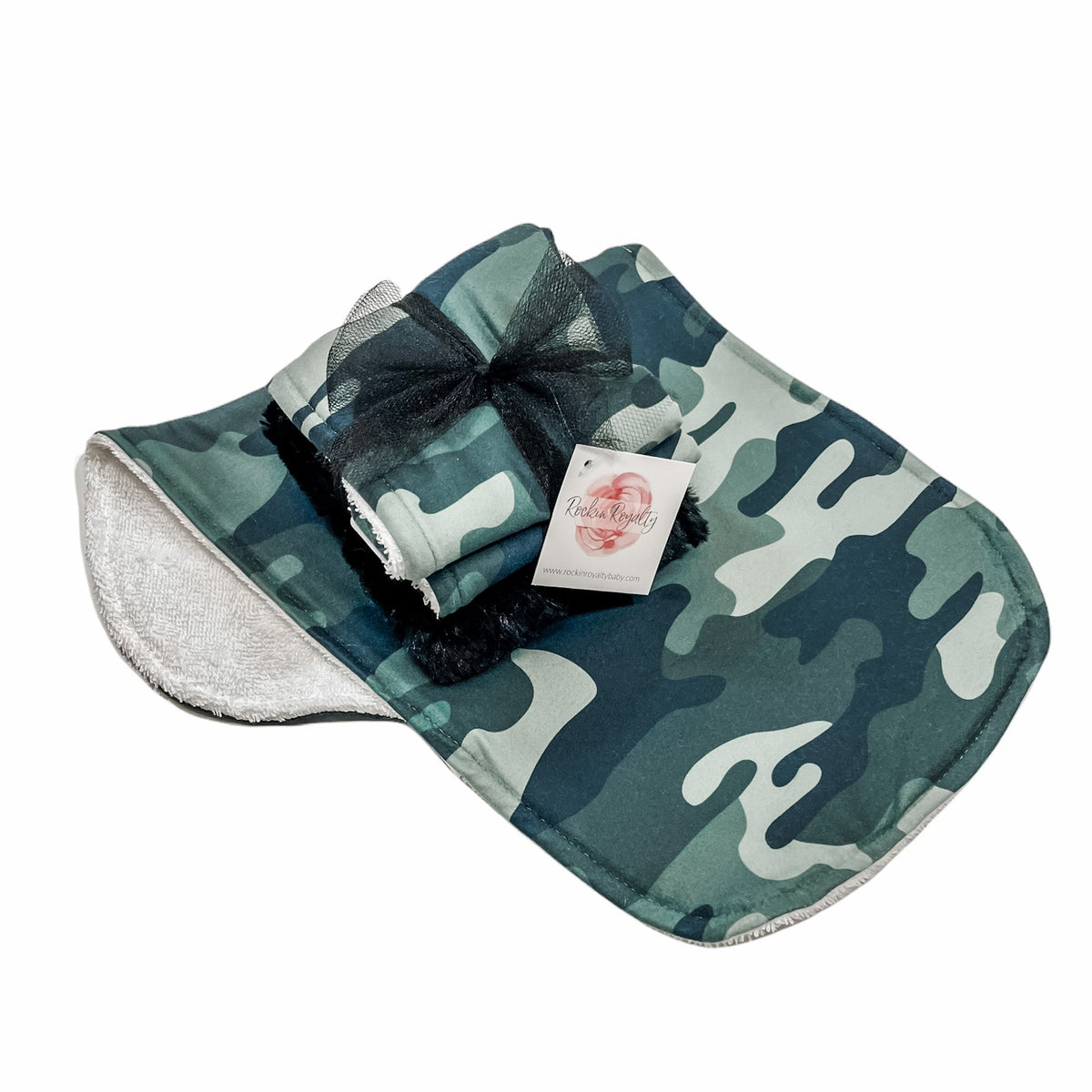 Camo | Luxe Baby Burp Cloth Set of 2