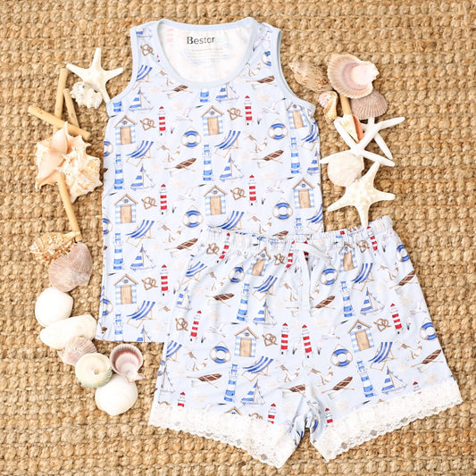 Cape Cod Mom Shorts set